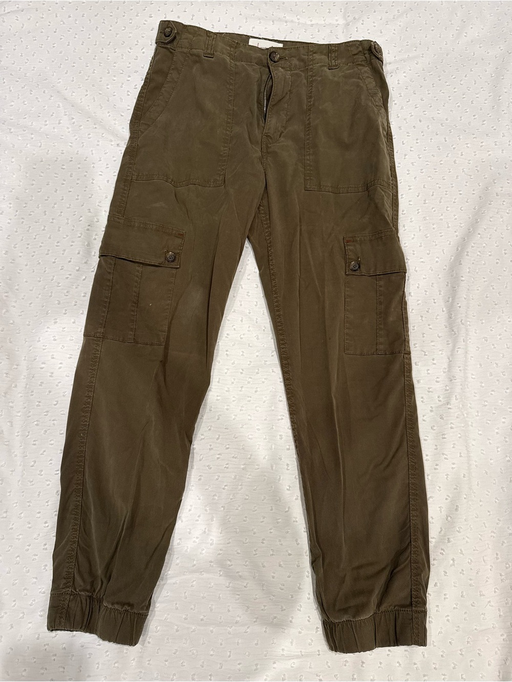 Women’s anthropology Olive Cargo Jogger Pants